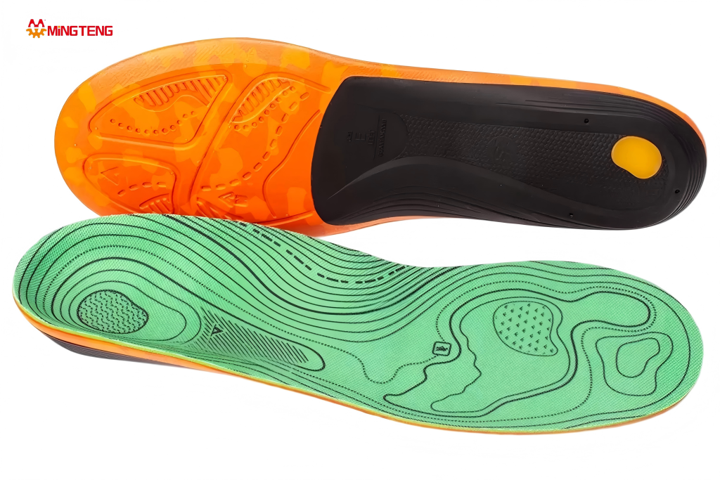 Mingteng Shock Absorbing Arch Support Sport Shoe Insole, Anti-Odor Elastic Cushion Insole For Running Sneaker Matching Full Shoe Assembly Line