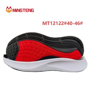 Three-Color Composite Sports Running Outsole MT12122 | EVA+Rubber Athletic Shoe Sole Size 40-46#