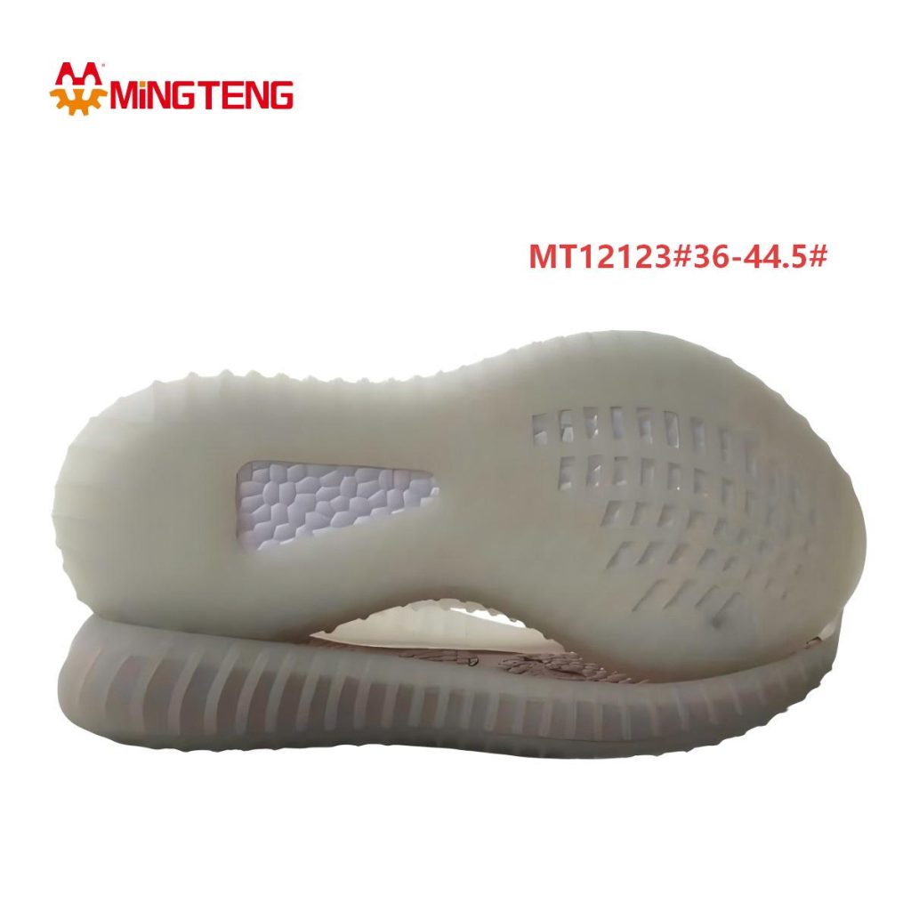 MT12123 Unisex Translucent TPU Hollow Honeycomb Racing Running Shoe Sole, Full Perforated Cutout Midfoot Vertical Wave Rib Side Wall Sizes 36-44.5