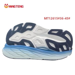 Gradient Blue Sports Shoe Sole for Running Footwear