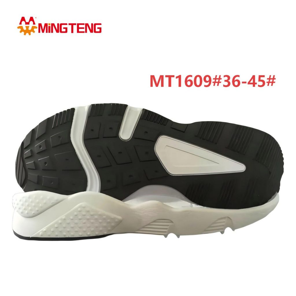Mingteng MT1609 Hybrid EVA Rubber Chunky Sneaker Outsole Size 36-45, Two-tone Platform Dad Shoe Sole For Fashion Athletic Footwear