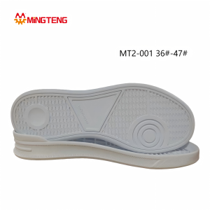 MT2-001 Unisex All White RB Rubber Casual Sneaker Sole, Multi-Layer Wave EVA Midsole Dense Grid RB Anti-Slip Outsole Sizes 36-47