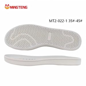 MT2-022-1 Unisex Off White Thin Flat RB Rubber Casual Shoe Sole, Light EVA Midsole Dense Dot Grain RB Anti-Slip Outsole Sizes 35-45