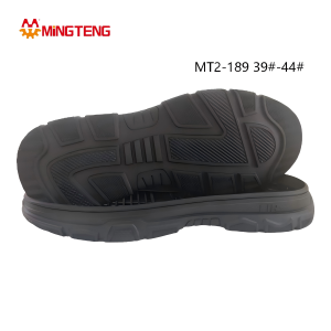 MT2-189 Men All Black RB Rubber Chunky Dad Shoe Sole, Multi-Layer Wave EVA Midsole Split Irregular Grain RB Anti-Slip Outsole Sizes 39-44
