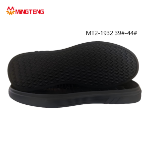 MT2-1932 Men All Black RB Rubber Thick Casual Shoe Sole, Curved EVA Midsole Dense Honeycomb Mesh Grain RB Anti-Slip Outsole Sizes 39-44