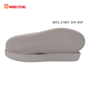 MT2-21801 Unisex Light Gray Thin Flat Casual Shoe Sole, Single-Layer Smooth Platform Midsole Full Continuous Wavy Fine Line Anti-Slip Outsole Sizes 35-45