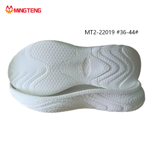 MT2-22019 Unisex Pure White All-In-One Honeycomb Bubble Two-Time MD In-Mold Press Running Shoe Sole, Full Honeycomb Grain Anti-Slip Tread Wavy Curved Streamline Side Wall Sizes 36-44