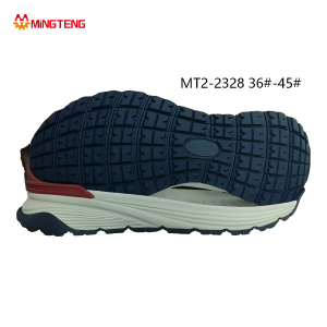 MT2-2328 Unisex Off White Navy Red Two-Time MD+RB Composite Retro Running Dad Shoe Sole, Full Square Grid Block RB Tread Multi-Layer Wave Stacked Side Wall Sizes 36-45