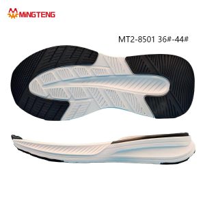 MT2-8501 Unisex Off White Black MD In-Mold Press Racing Running Shoe Sole, Four-Zone Split Fine Stripe RB Tread Slanted Rib Streamline Side Wall Sizes 36-44