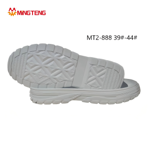 MT2-888 Men All White RB Rubber Slide Slipper Sole, Thick Layered EVA Midsole Cross Diamond Grain RB Anti-Slip Outsole Sizes 39-44
