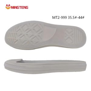 MT2-999 Unisex Pure White RB Rubber Flat Casual Shoe Sole, Thin Stacked EVA Midsole Cross Diamond RB Anti-Slip Outsole Sizes 35.5-44