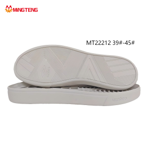 MT22212 Unisex Pure White One-Piece EVA Skate Casual Board Shoe Sole, Full Triangle Diagonal Fine Strip Anti-Slip Tread Embossed Umbro Logo Sizes 39-45