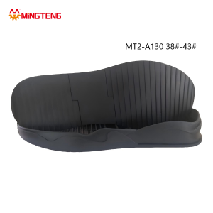 MT2-A130 Unisex All Black Lightweight Casual Sneaker Sole, Integrated EVA Midsole Segmented Vertical Fine Strip Anti-Slip Outsole Wavy Contour Side Profile Sizes 38-43