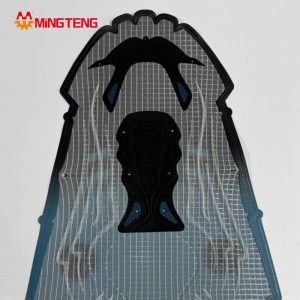 MT-U128 Breathable Mesh Sport Shoe Upper Custom Printed Sneaker Vamp for Athletic Running Footwear