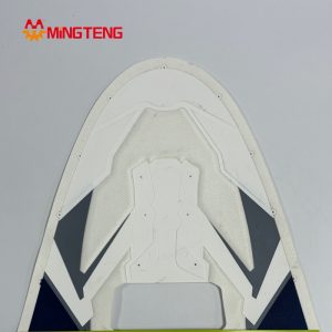 MT-U144 Heat Press Embossed Sport Shoe Upper, Custom Printed Textile Shoe Vamp for Sneaker Footwear