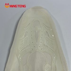 MT-U014 Hot Melt Embossed Mesh Shoe Upper Breathable 3D Flying Woven Vamp For Sneaker Casual Shoes