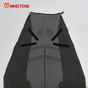 MT-U178 Flyknit Sport Shoe Upper Breathable Knitted Sneaker Vamp Custom Black Grey