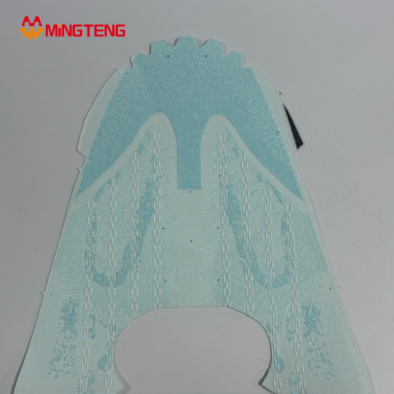 MT-U019 3D Flyknit Sports Shoe Upper Breathable Jacquard Knit Sneaker Vamp For Running Shoes
