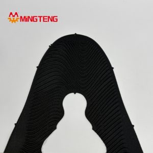 MT-U224 Black Elastic Jacquard Flyknit Shoe Upper Breathable Knitted Sneaker
