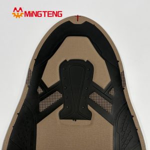 MT-U243 Breathable Mesh Sports Shoe Upper Hot Press TPU Reinforced Sneaker