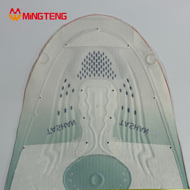 MT-U266 Breathable 3D Flyknit Shoe Upper Gradient Color Hot Melt Embossed Knit Sneaker - Image 2