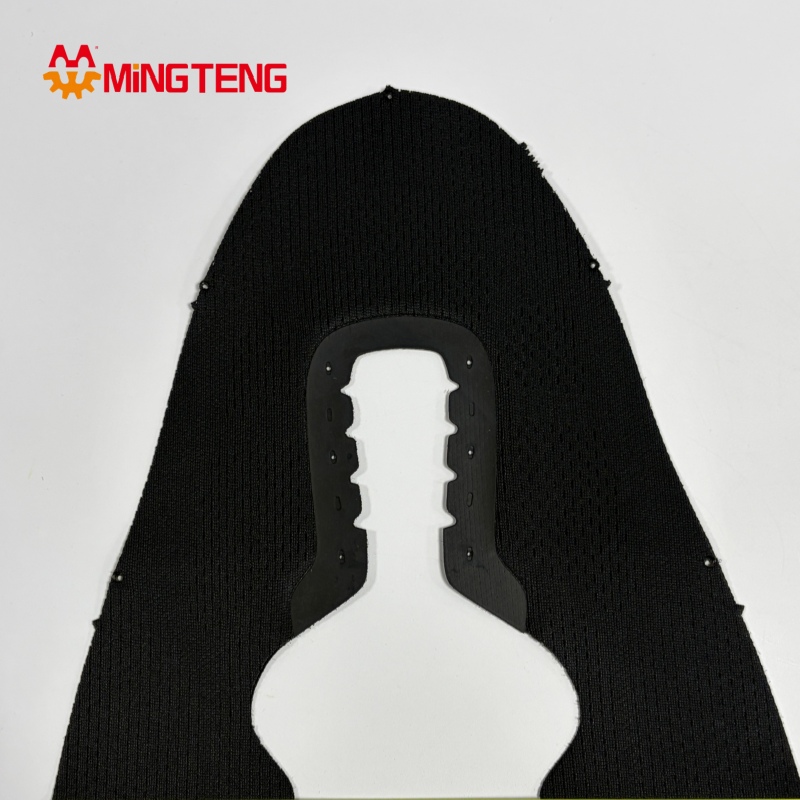MT-U287 Breathable Black Sports Shoe Upper Knit Sneaker Vamp