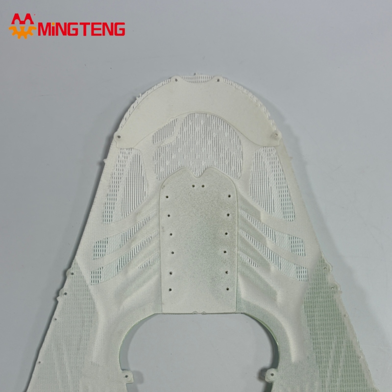 MT-U027 Flyknit Gradient Color Sports Shoe Upper Breathable KPU Reinforced Sneaker Vamp For Running Shoes - Image 2