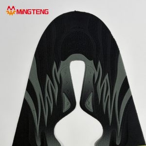 MT-U326 Breathable Embossed Woven Shoe Upper Custom Black Athletic Sneaker Vamp