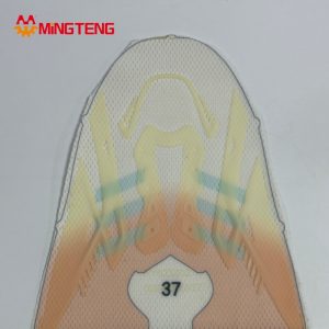 MT-U077 Gradient TPU Bonded Mesh Shoe Upper Breathable Mesh Fabric Footwear Vamp For Sports Sneakers