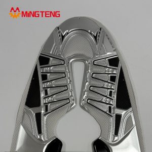 MT-U008 Hot Press Embossed 3D Integrated Forming Shoe Upper Breathable Mesh Shoe Vamp For Sports Sneakers