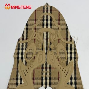 MT-U080 Grid Fabric Hot Press Molding Shoe Upper, Fashion Sneaker Vamp Accessories For Casual Shoes