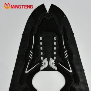 MT-U129 Embossed Sports Shoe Upper Breathable Hot Press Sneaker Vamp for Running Casual Footwear