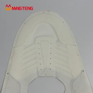 MT-U136 Hot Press Molding Sport Shoe Upper, Breathable Embossed Textile Sneaker
