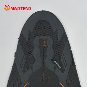 MT-U161 Breathable 3D Mesh Sport Shoe Upper  Custom Size Black Flyknit