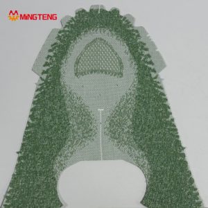 MT-U016 Gradient Flyknit Shoe Upper 3D Breathable Knit Sneaker Vamp Mesh Fabric Shoe Surface For Sports Running Shoes