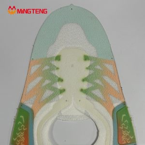 MT-U252 Flyknit Gradient Color Sport Shoe Upper Breathable Mesh Knit Sneaker