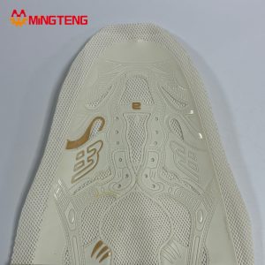 MT-U025 Embossed Mesh Shoe Upper TPU Hot Press Breathable Sport Sneaker Vamp For Running Shoes MINGTENG