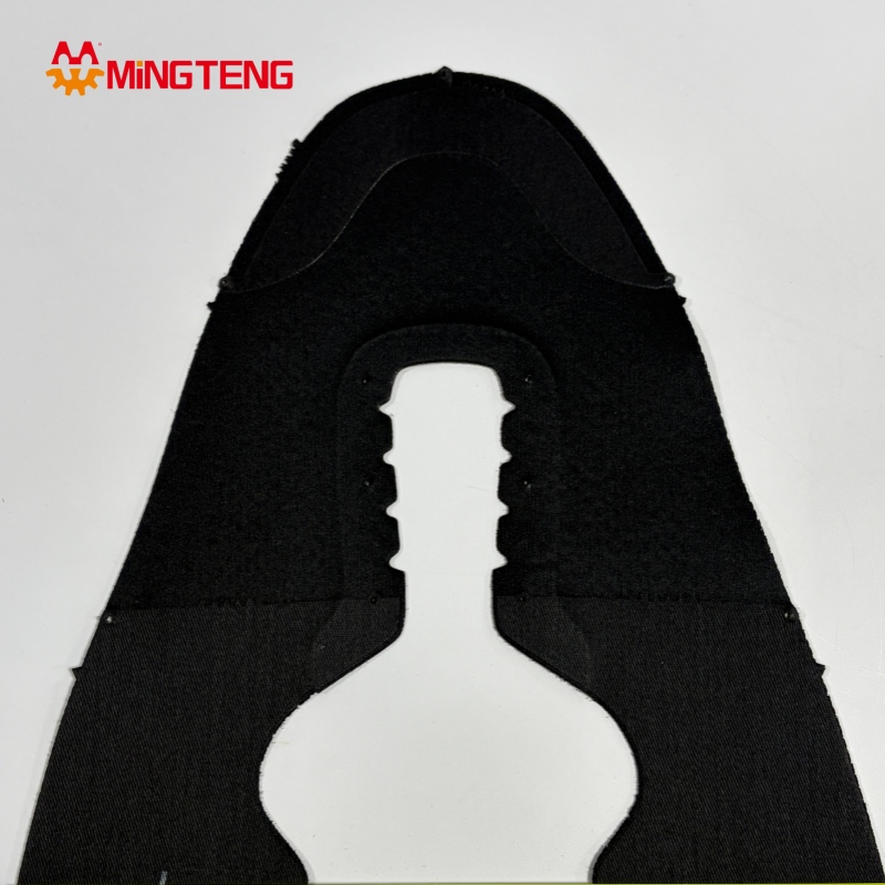 MT-U287 Breathable Black Sports Shoe Upper Knit Sneaker Vamp - Image 2