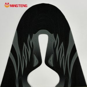 MT-U291 Embossed Breathable Flyknit Shoe Upper Black Custom Jacquard Sock Sneaker