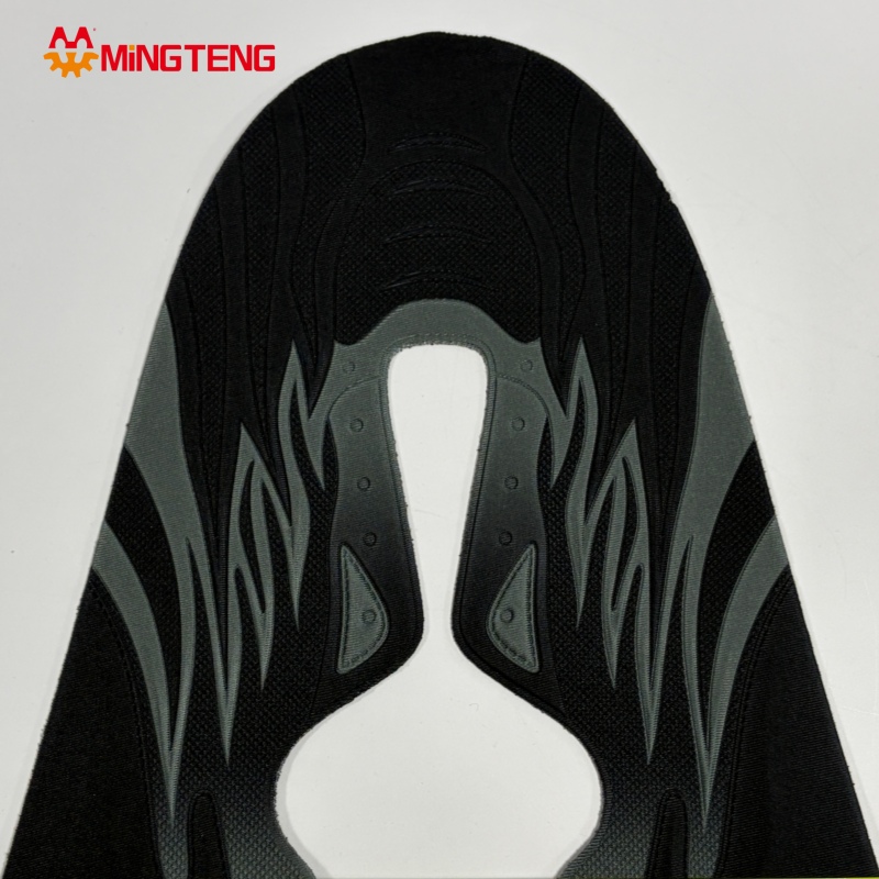 MT-U291 Embossed Breathable Flyknit Shoe Upper Black Custom Jacquard Sock Sneaker
