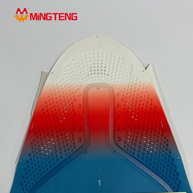 MT-U302 Gradient Breathable Embossed Sports Shoe Upper, Custom 3D Dot Hot Press Sneaker