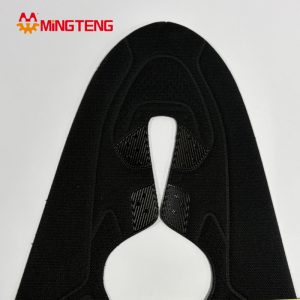 MT-U304 Breathable Black Flyknit Shoe Upper | Hot Melt Reinforced Sports Sneaker