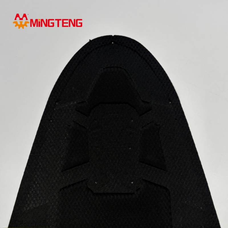 MT-U316 Breathable 3D Mesh Sport Shoe Upper With Reinforced TPU Patch Custom Size Sneaker - Image 2