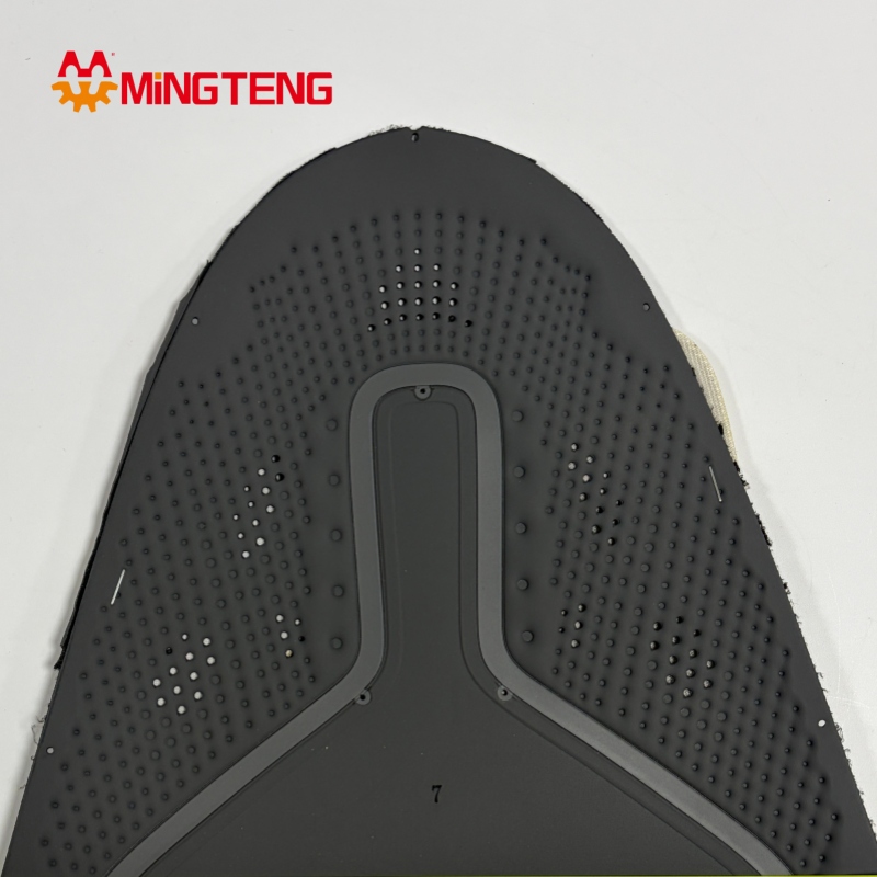 MT-U321 Breathable Perforated Sports Shoe Upper, Custom Embossed Microfiber Sneaker