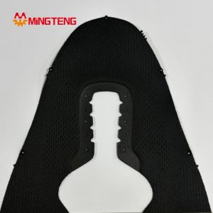 MT-U323 Breathable Mesh Sports Shoe Upper Black Composite Sneaker Vamp