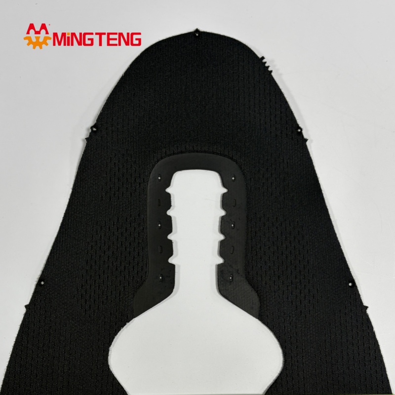 MT-U323 Breathable Mesh Sports Shoe Upper Black Composite Sneaker Vamp