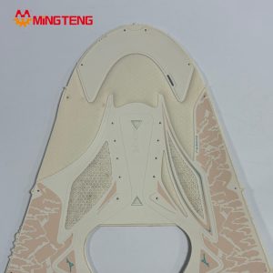 MT-U032 Mesh Sneaker Upper Custom Printed Breathable Sports Shoe Vamp for Running Footwear