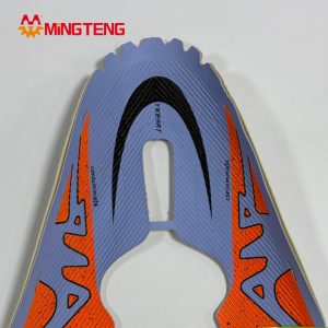 MT-U053 Breathable Embossed Printed Synthetic Sports Shoe Upper Custom Col