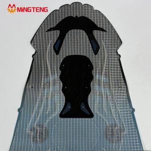 MT-U067 Custom Printed Mesh Shoe Upper Breathable Knit Sneaker Vamp Fabric Panel For Sports Running Shoes