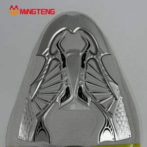 MT-U088 3D Hot Press Silver TPU Mesh Shoe Upper Breathable Sport Sneaker Vamp For Running Basketball Shoes